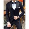 Men's Slim Fit Korean Tuxedo Suit for Wedding, Host, Photography