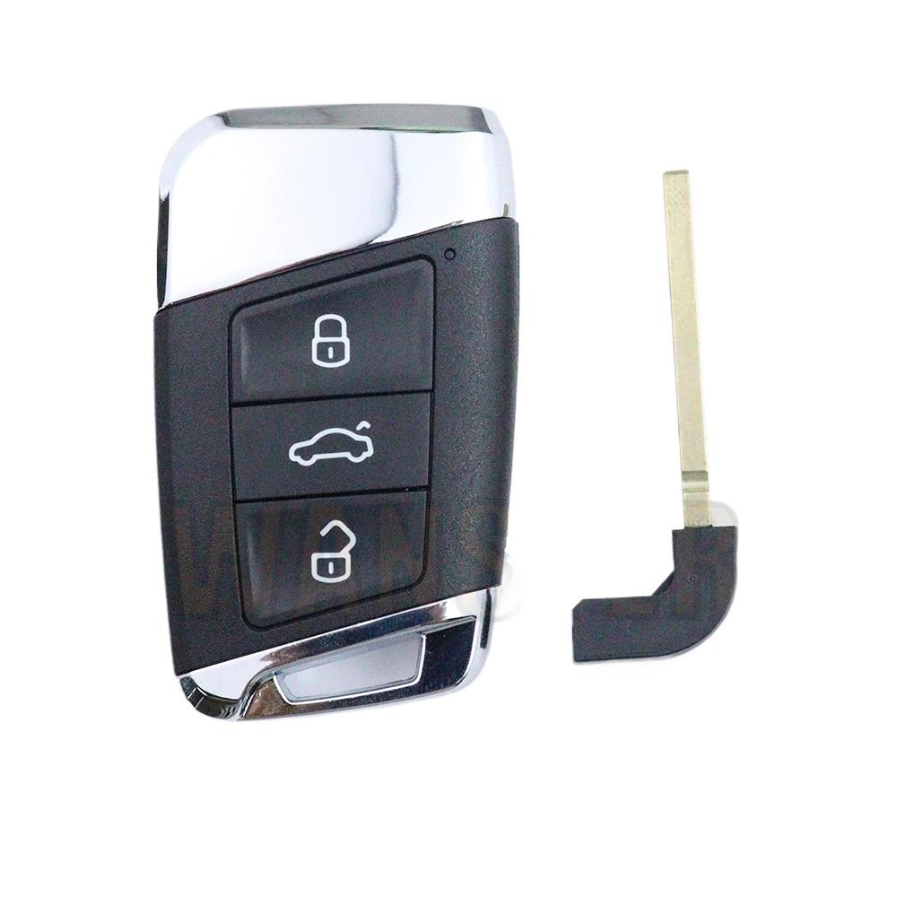 

3 Button Car Key Case Shell Housing ForVolkswagen/Vw Passat B8 Magotan Gte B8 Skoda Superb A7 Variant Car Remote Key Replacement