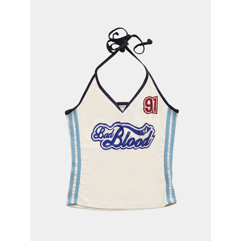 Badblood Retro Summer Midriff-Baring Camisole