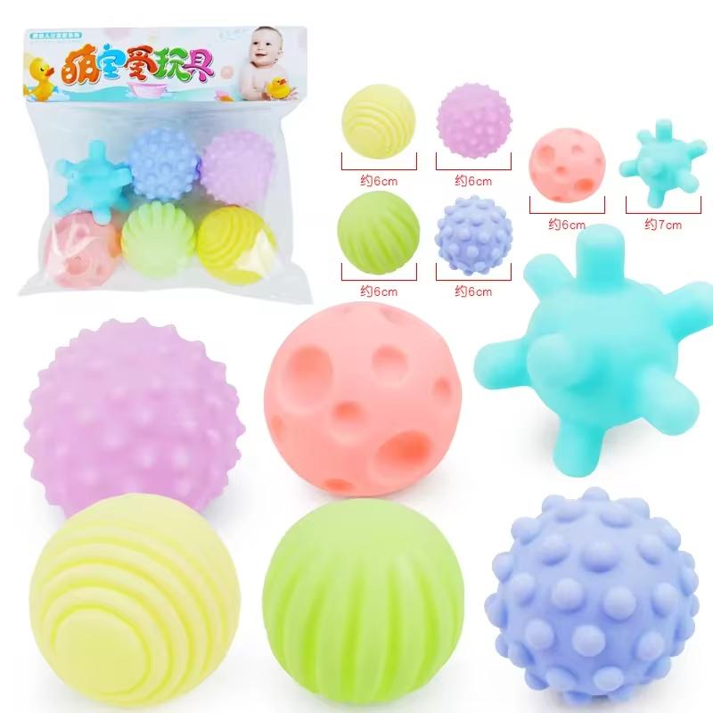 Baby Toys Tactile Play Ball Baby Games 0 12 Months Newborns Educational Sensory Development Toys Soft Touch Hand Grasping Ball