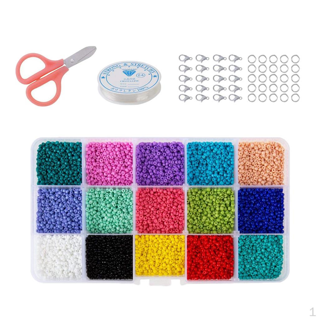 

1 Glass Beads, Beads for DIY Bracelets, Necklaces, Earring, Key Chains solid 3mm 7500pcs