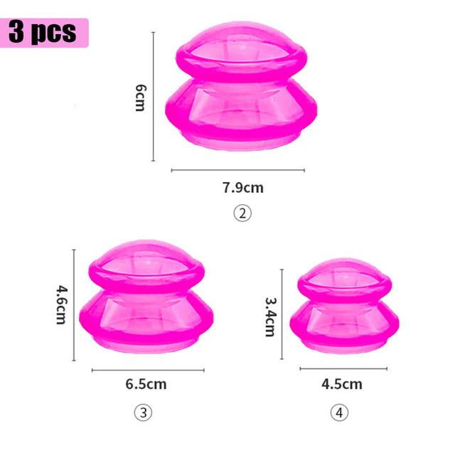 Transparent Silicone Banks Vacuum Massage Cupping Glasses Suction Cup Tissue Facial Relax