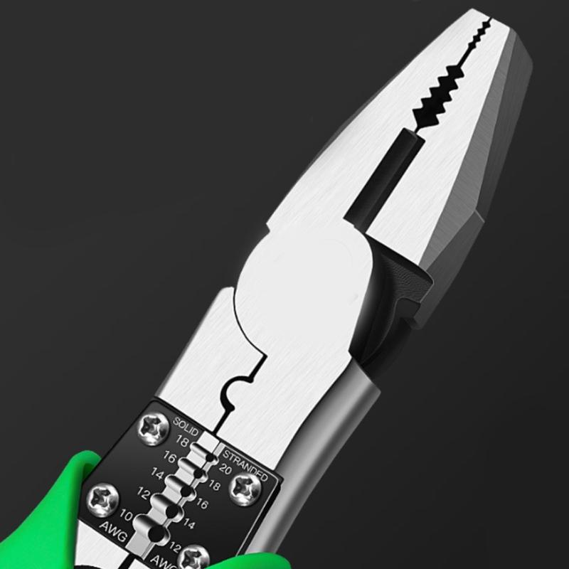 Electrician Pliers Multifunctional Needle Nose Plier for Wire Stripping Cable Cutter Terminal Crimping Hand Tools