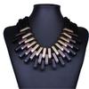 Geometric Shaped Pendant Necklace Multilayer Choker for Women Jewelry Accessories Festive Gift