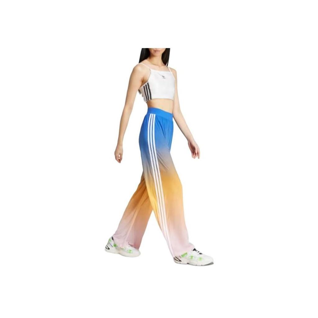 adidas Originals Loose Comfortable Sports Casual Pants Women Pants Blue Multicolor JG5955