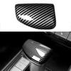Car Auto Gear Shift Knob Cover Trim Fit For Hyundai Elantra CN7 Tucson Santa Cruz 2024 Black Carbon Fiber Style ABS