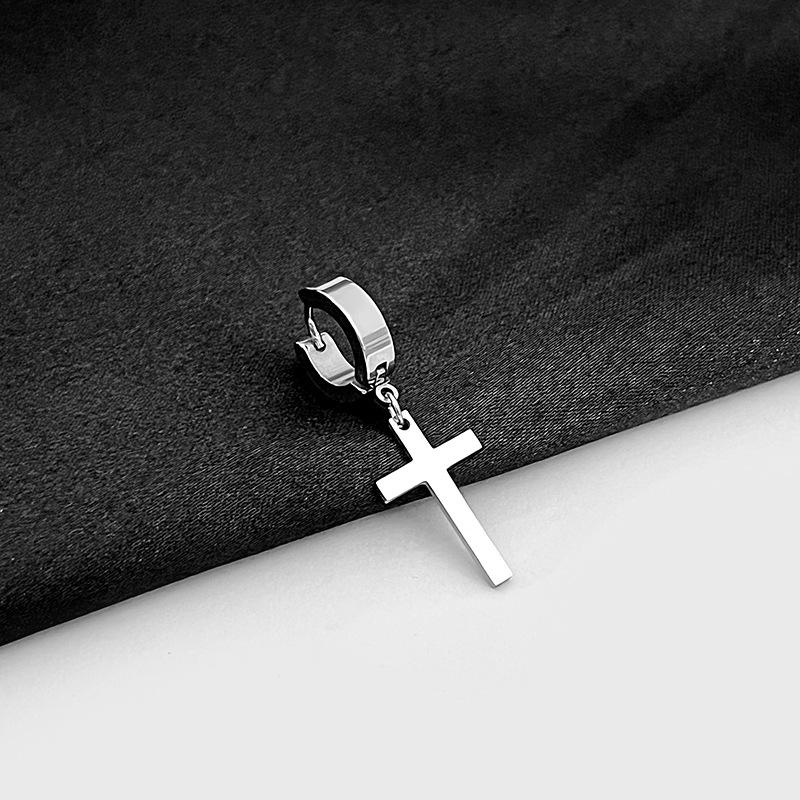 

Простые серьги-клипсы из нержавеющей стали - Креативный компактный дизайн