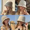 Cotton Linen Summer Embroidered Sun Hat For Women With Breathable Design
