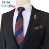 Conjunto de gravata de duas peças com flores para homens, listra, gravata, lenço de mão, paisley, xadrez, gravata