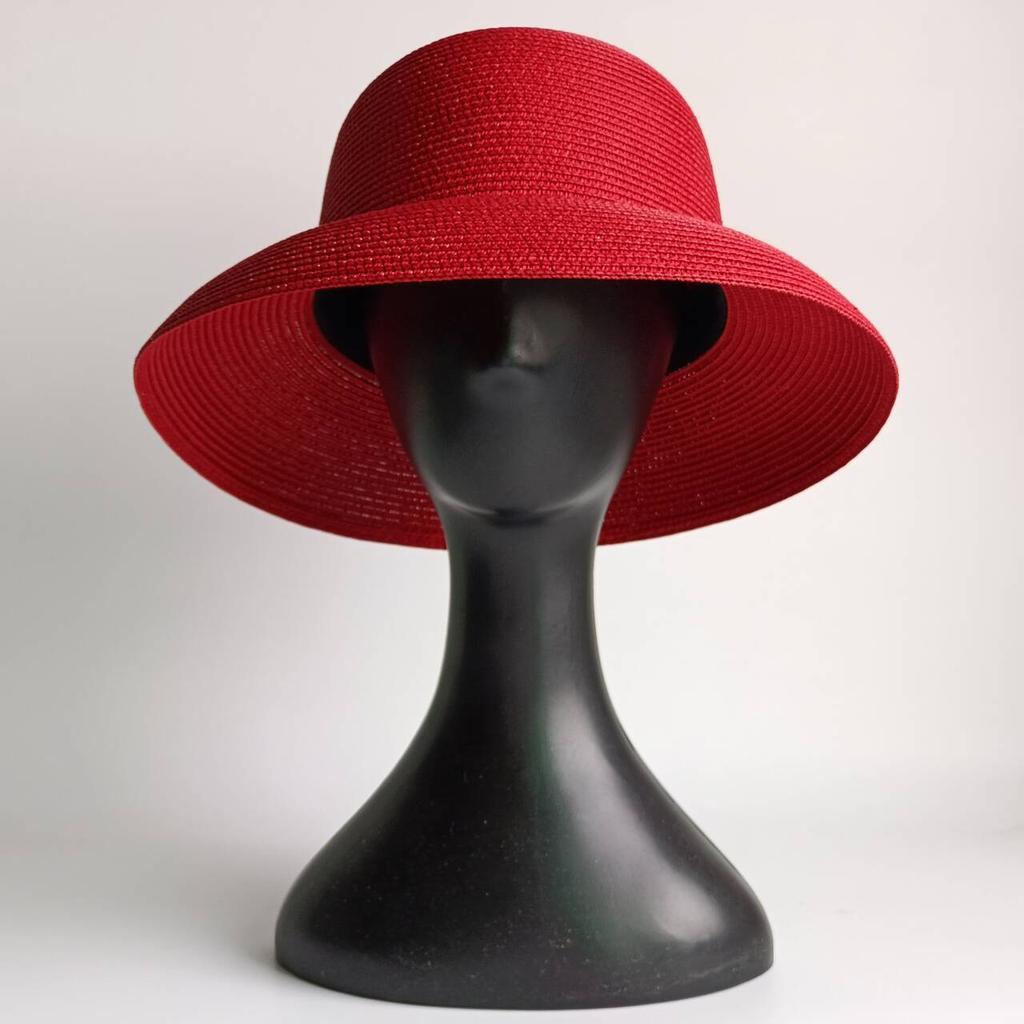 Lake Blue Summer Straw Hat French Elegant Outdoor Beach Travel Anti-ultraviolet Women's Straw Hat  Chapeau Femme