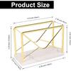 Modern Mail Holder for Home Office, Metal Letter Organizer Sorter for Desk, Cutout Mail Envelope Design, Bill Filling Paper Document Rack, Envelope