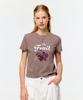 DEPOUND 90S Plum Slim T-Shirt [Brown]
