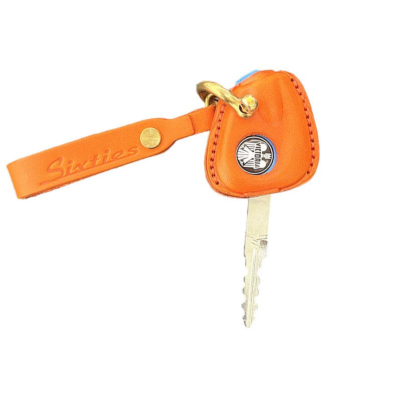 

Мотоцикл Loncin Victoria 150 Ретро Кожаный Чехол для Ключа (2022) Burgundy High-Oil Brass D-Ring