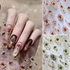 3D Retro Nail Art Stickers Shiny Rhinestone Gold Accent Scratch Resistant for Salon DIY Manicure Party Use