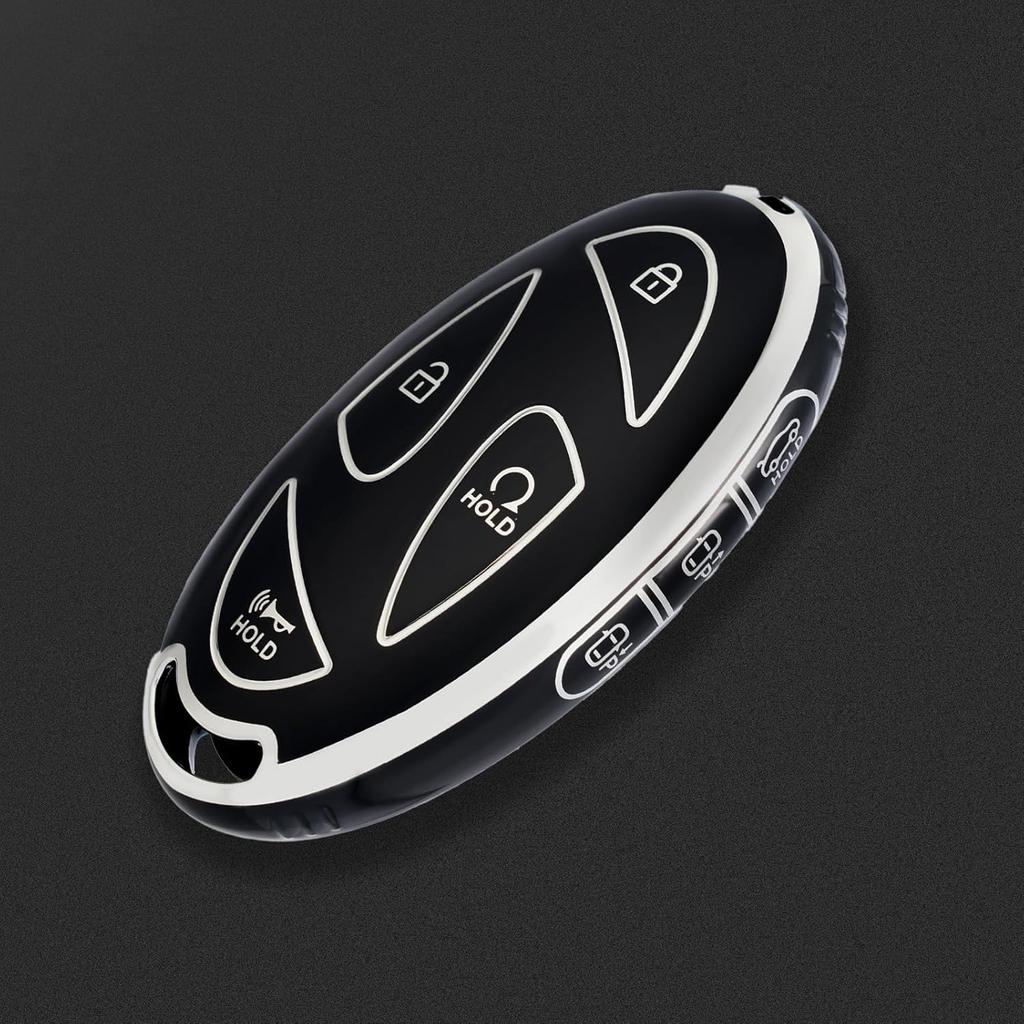 Key fob Cover for Hyundai Loniq,Soft Car Key Cover Case for Hyundai Loniq Elantra Sonata Santa fe Tucson Santa Palisade Veloster 2022 2023 2024 2025