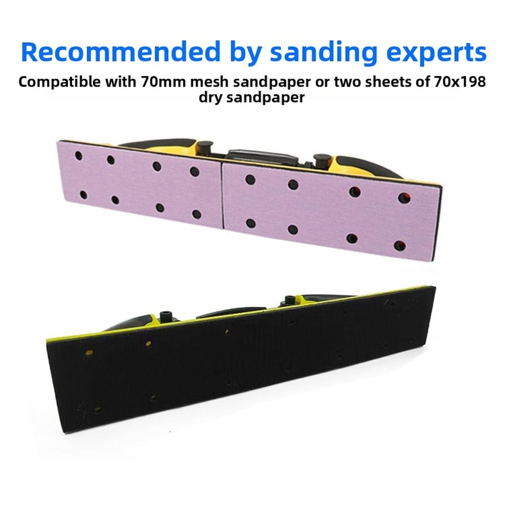 1pc Dry Grinding Hand Push Board Car Putty Ash Hand Planer Rectangular Vacuum Sandpaper Grinding Ash Board Body Repair Tool