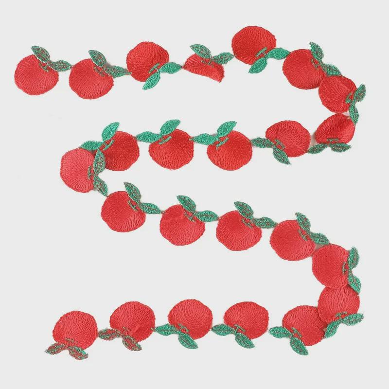 Cartoon Frucht und Schmetterling Spitze Patch - Wasserlösliche Stickerei DIY Bekleidungszubehör