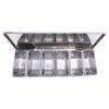 J1UL1N Stainless Steel Seasoning Box Restaurant Chef Seasoning Box With Lid Storage Box Household Seasoning Tank