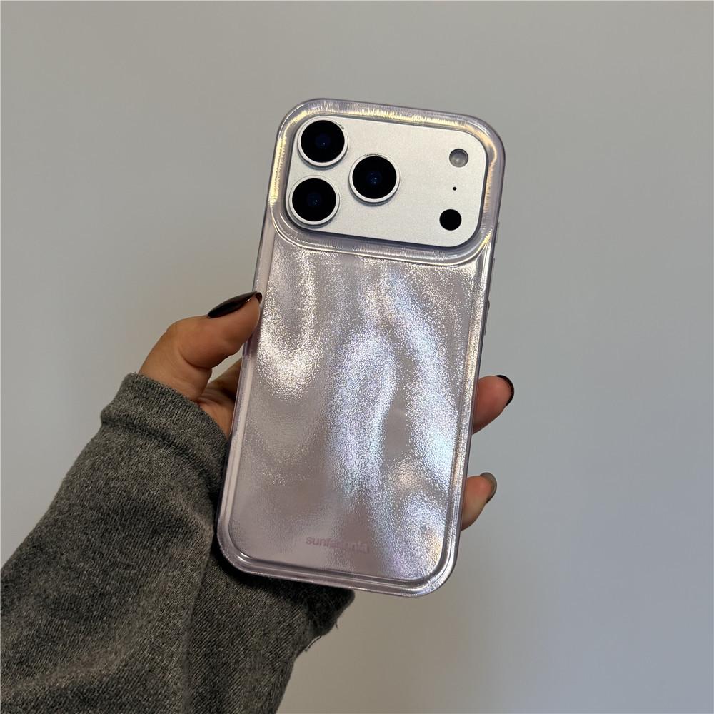 

Satin Purple Minimalist Drop-Proof Phone Case for iPhone 13/14/15 Pro and 17 Pro Max 14pro Max