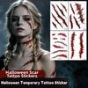 Waterproof Halloween Face Tattoo Blood Vessels Tattoo Body Art Decal  Costume Accessory