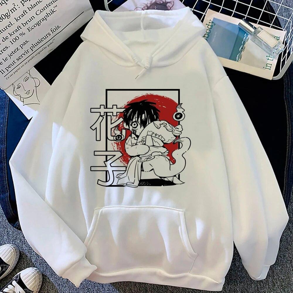 Felpa Unisex Toilet-Bound Hanako-Kun – Yugi Amane E Tsukasa – Anime – Con Cappuccio E Lacci – Casual Oversize – Maglione A Maniche Lunghe