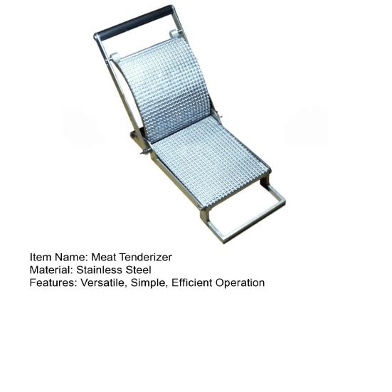 Stainless Steel Manual Meat Tenderizer Patty Maker Clamp-On Tool for Flattening Chicken Beef Essential Kitchen Gadget for Home BBQ