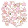 10Pcs Random Mix Alloy Drop Oil Charms Multicolor Animals Flower Pendant Beads For Bracelets Earrings Making DIY Fashion Women Jewelry Findings