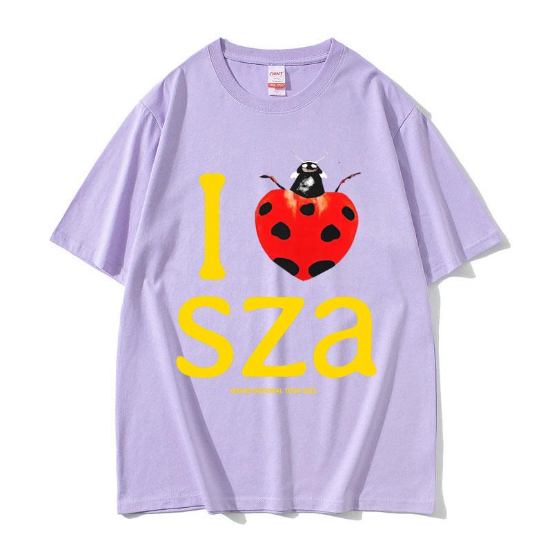 I Love SZA Grand National Tour 2025 Graphic Tshirt Unisex Women Hip Hop Oversized Tshirts Unisexs Casual Cotton Vintage T Shirts