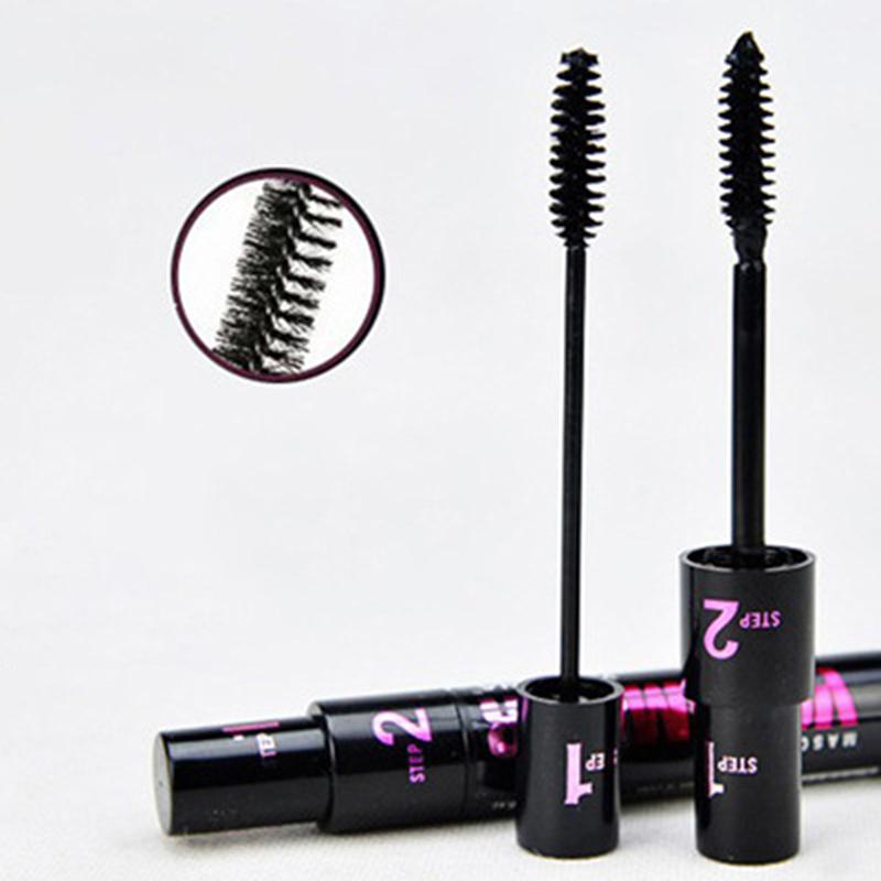 2In1 Double Purpose Mascara Waterproof Thick Lengthening Lash Extension Sweatproof Curling Brushes Eye Fiber Mascara Eyelashes