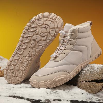 2025 Winter Trekking Snow Boots Waterproof Warm Fur Lined Snow Boots Barefoot Boots Outdoor Ankle Booties Men Women Hiking Boots