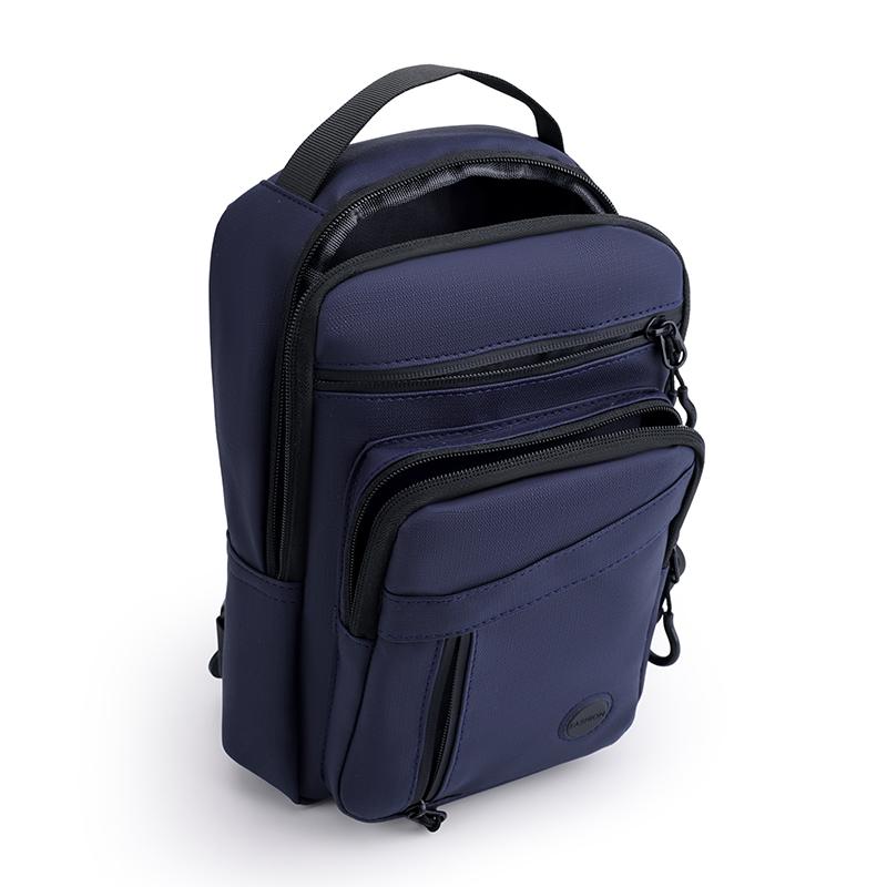Lightweight Waterproof Nyl Chest Bag Men Multipurpose Sling Crossbody Backpack For Hiking Outdoor Sports Daily Commute Travel