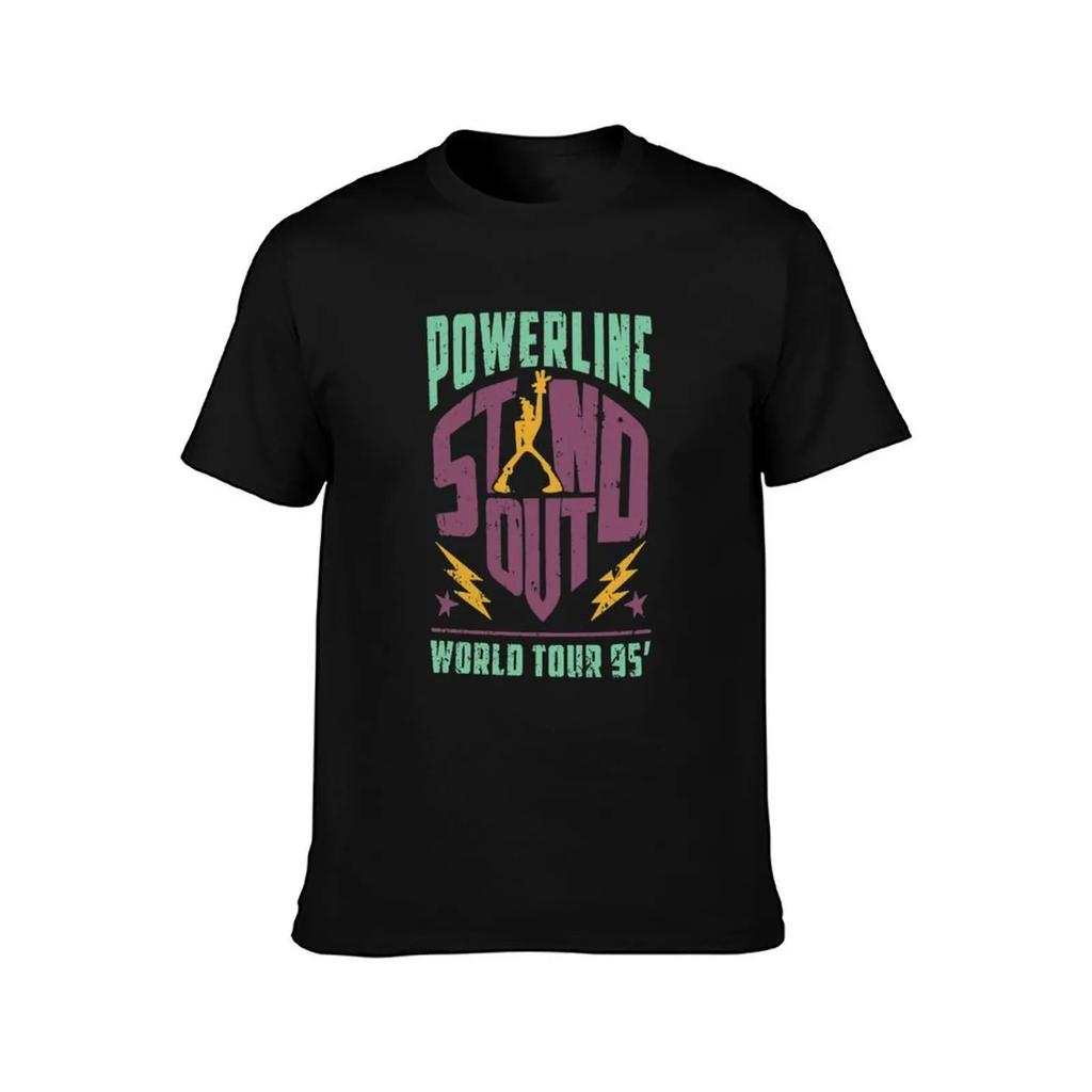 Powerline Stand Out World Tour T-Shirt graphic t shirts baggy shirts fruit of the loom mens t shirts