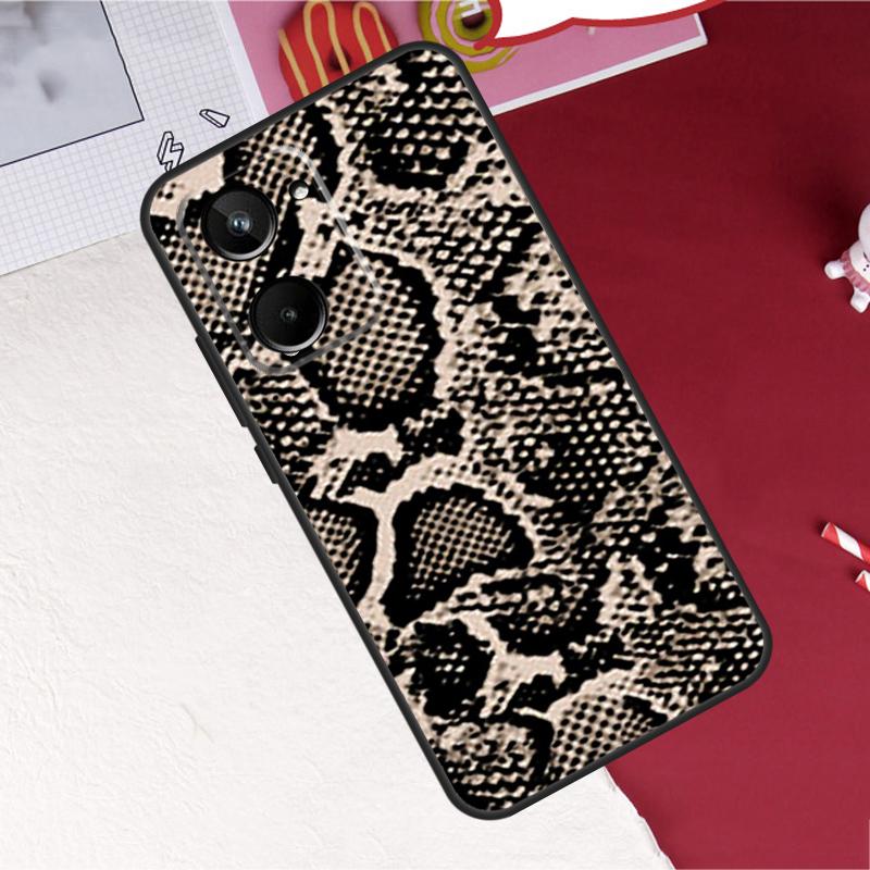 Snake Skin Print For Realme 15 Pro GT7 GT6 10 11 12 13 14 Pro Plus C55 C71 C75 C67 C63 C61 C53 C35 C65 Case