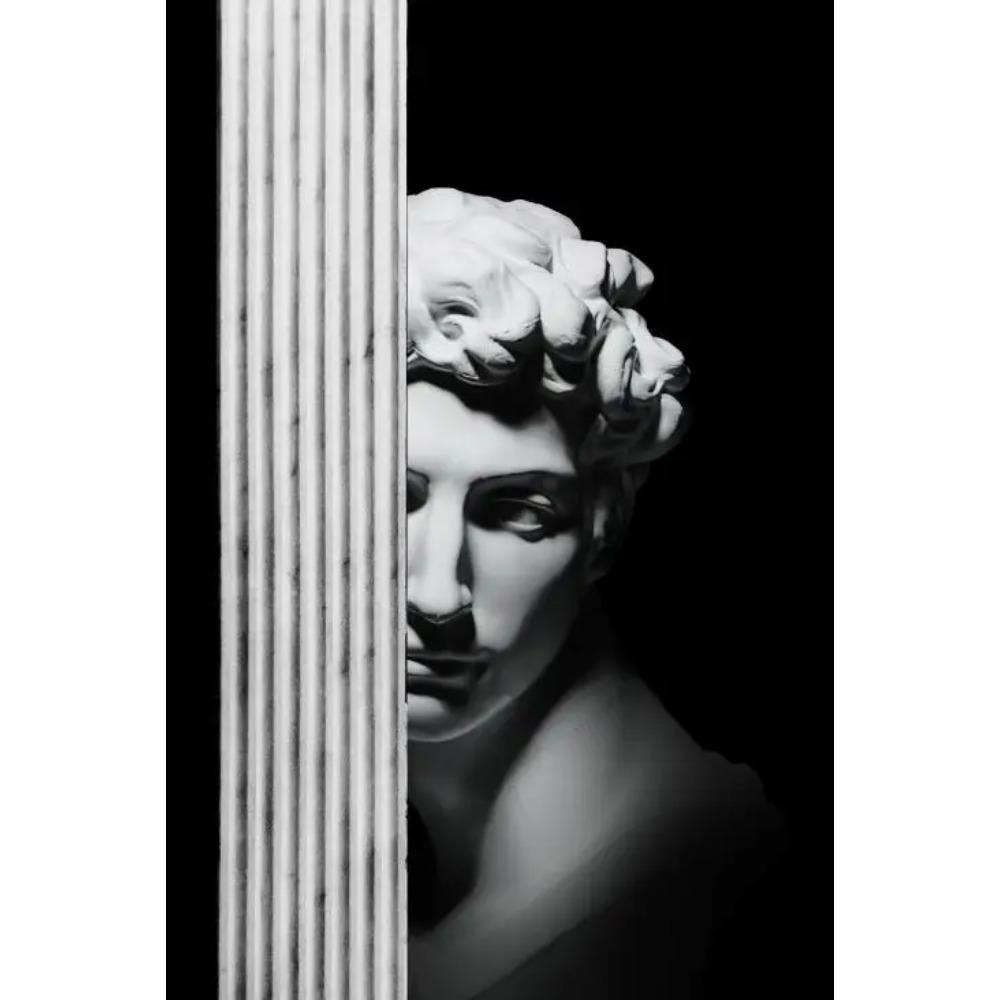Scultura moderna Pittura su tela Graffiti Stampe artistiche Apollo Marmo David Popolo Poster Immagine di arte della parete per la decorazione della casa della Galleria