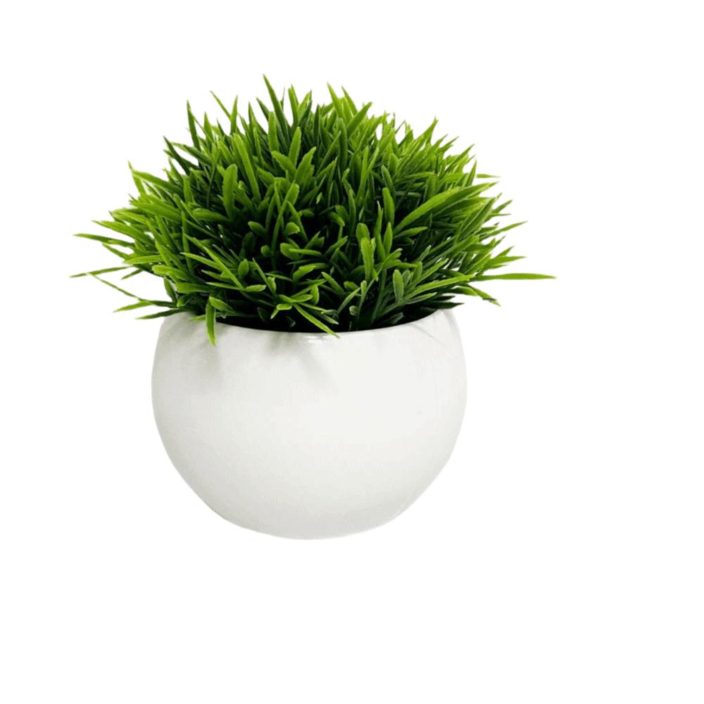 Décor Extérieur Fleur Artificielle avec Pot Plantes Fausse Vertes Nouveau Bonsaï Vert en Pot Bureau