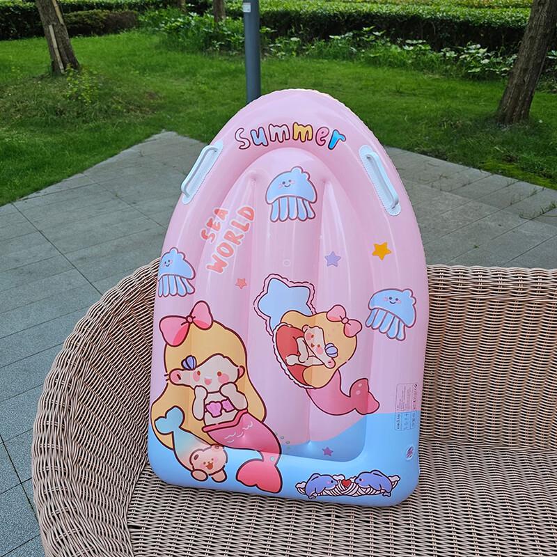 Inflatable Pink Mermaid Surfboard Float