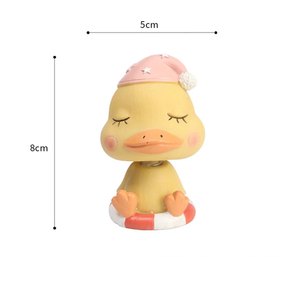 Car Ornament Cartoon Toy Swing Head Pig Duck Cartoon Decoration Automobiles Dashboard Decoration Car Interior Accessories Gifts