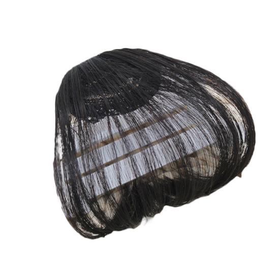 Ženy Umělá spona do vlasů Air Bangs příčesek Tenká elegantní paruka s třásněmi