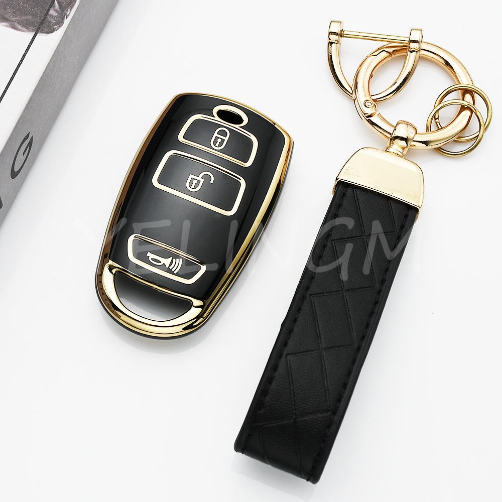 Tpu Protector Car Remote Key Shell Fob For Kia Grand Sedona Carnival Car Key Case Cover Holder Keychain Accessories