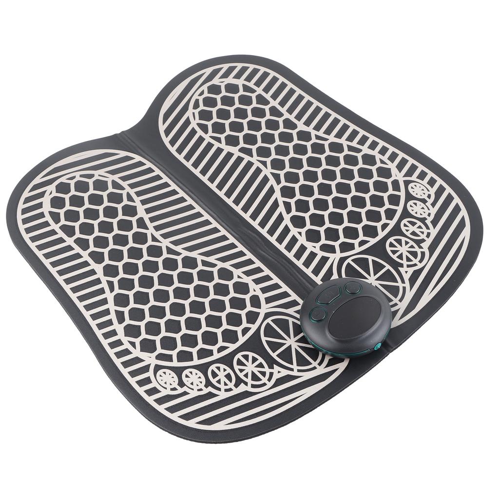 Foot Massager Mat USB Rechargeable 8 Modes 19 Strength Microcurrent Pulse Massage Pad