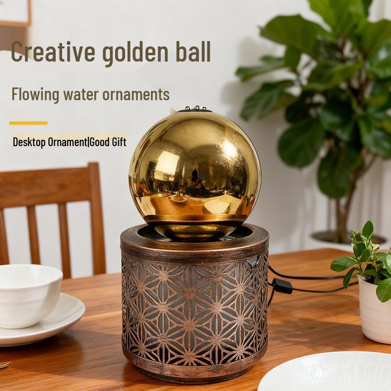 Fortune Wrought Iron Water Ornaments - Living Room/Office Decor, Housewarming Gift