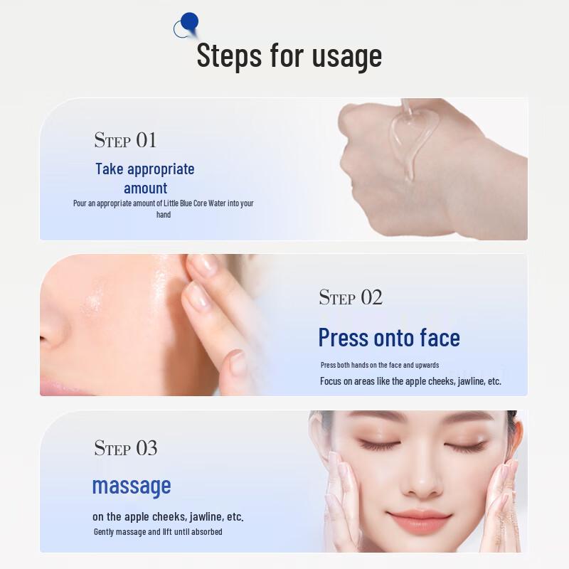 Wunmi Water Small Blue Core Firming & Anti-Wrinkle Essence Water 50ml