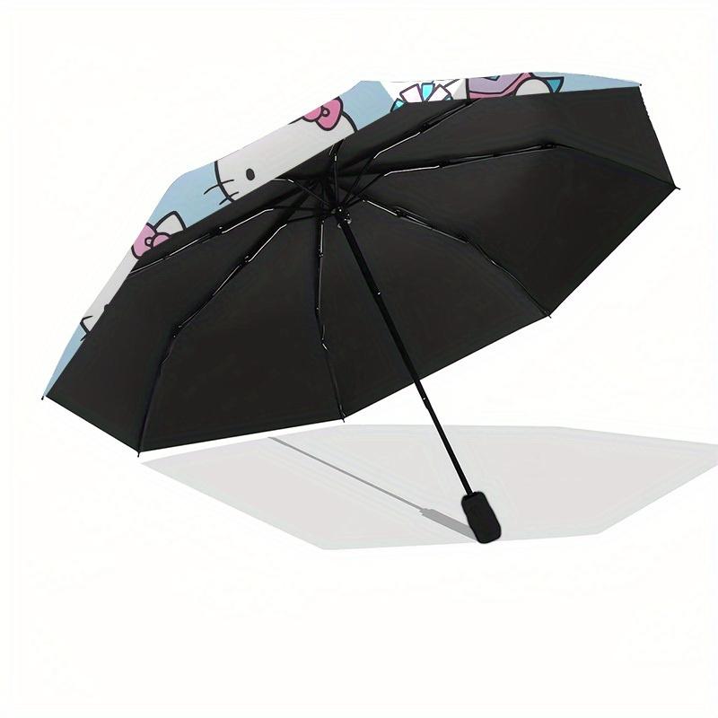 1pc Hello Kitty Cheerleader Pattern Umbrella with Plastic Handle,Suitable for All Seasons Home Travel Outdoor UmbrellaSanlio535