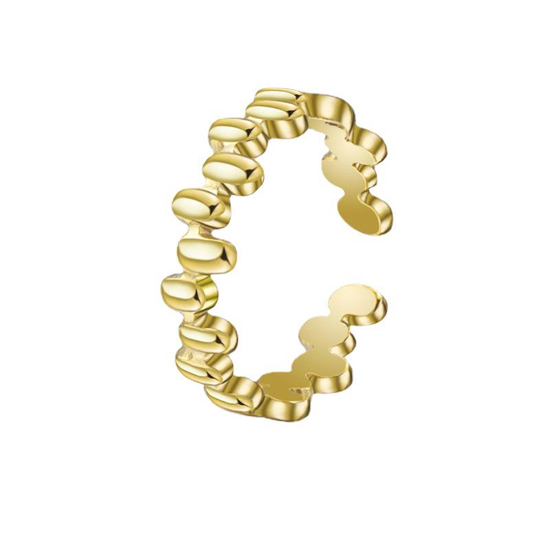 Inel Exquis Retro Geometric Neregulat din Oțel Titan pentru Femei