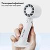 100 Speed Levels Mini Handheld Fan USB Rechargeable Cool Breeze LED Display for Makeup and Study