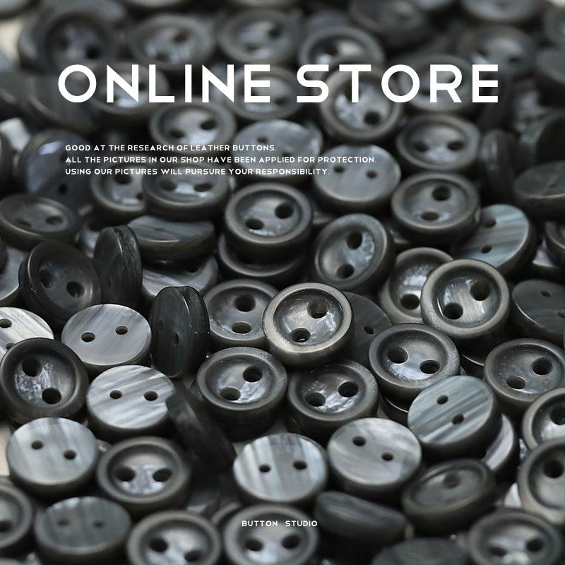 Two-Eye Buttons Imitation Shell Resin Jewelry Accessories Knitted Cardigan Sleeve Collar Buttons Shirt Clothes Long Sleeve Buttons