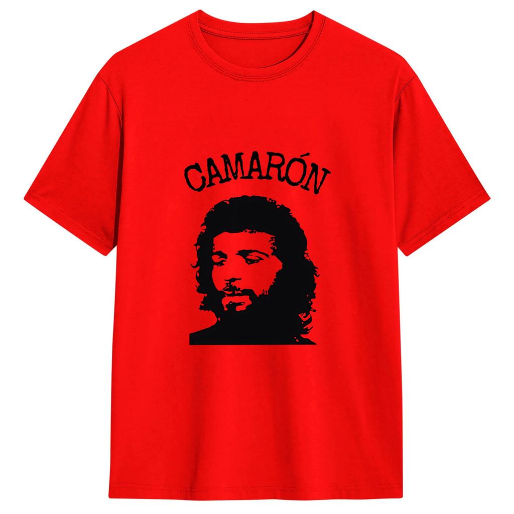 Camarone De La Isla T Shirt Summer Popular T Shirts Unisex Pure Cotton O Neck Oversized Tees Short Sleeve Vintage Tshirt