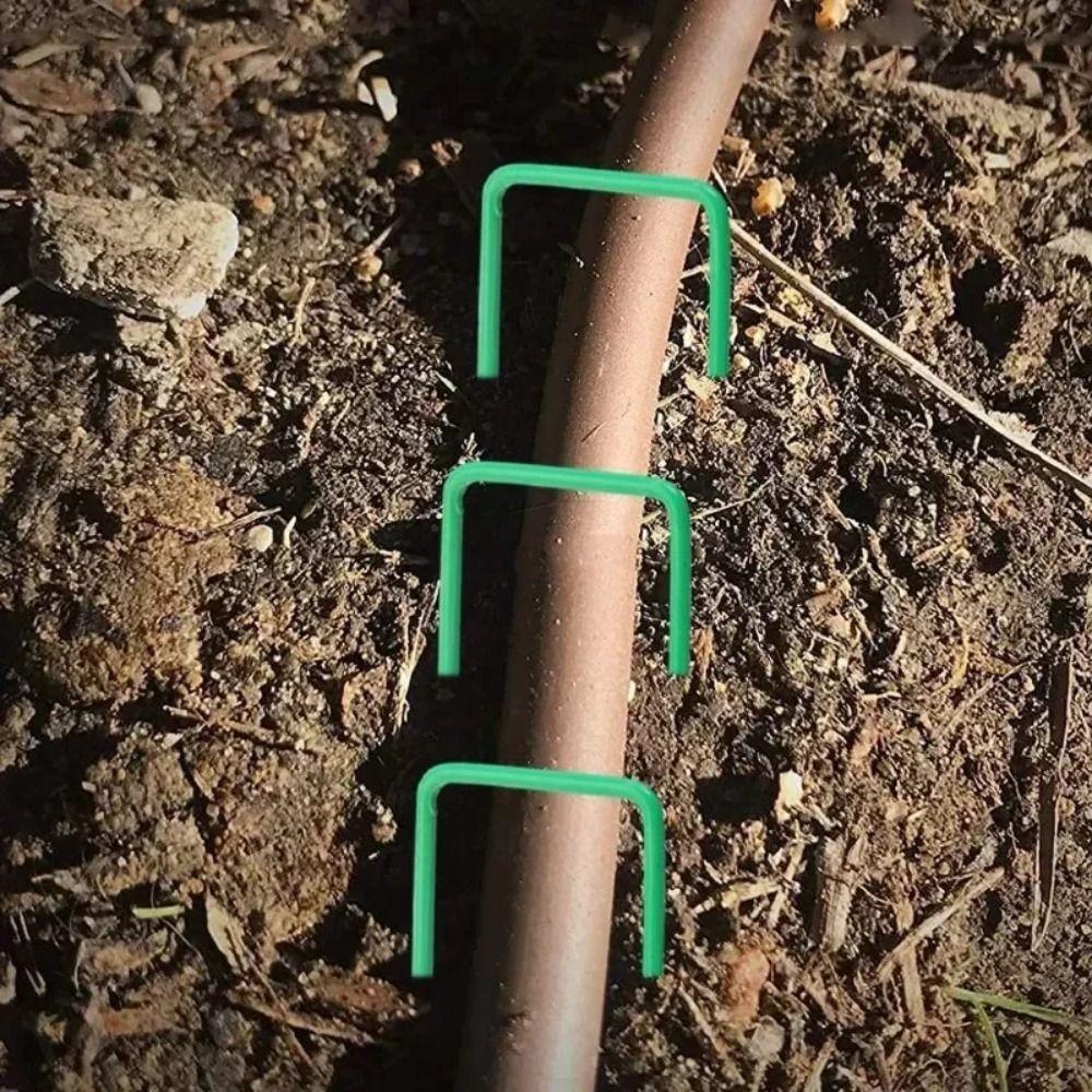 6 Inches Landscape Nail Garden Stakes Bend-free Fence Tubing Stakes Sod Pins Ground Nail Outdoor