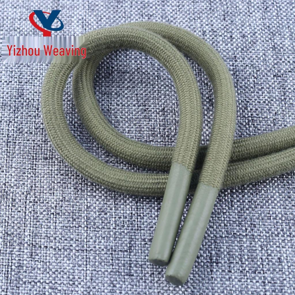 20-Color 8MM Resin Tip Drawstring for Hoodies & Sports Pants - Polyester Cotton Blend