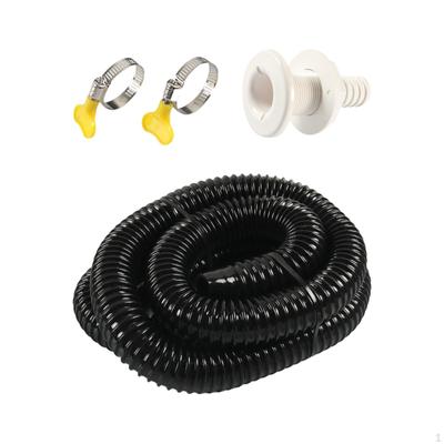 Schwarzer Bilgenpumpenschlauch, 1-1/8 Zoll Durchmesser, Sanitär-Set, professioneller Ersatz, langlebig, einfach